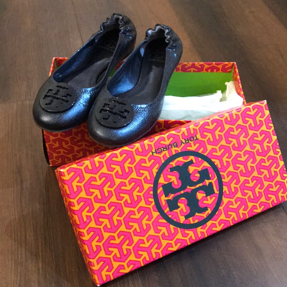 Tory Burch Metal Night Sky Ballet Shoes